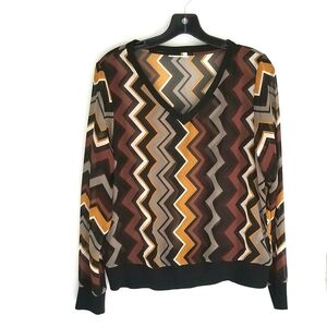 Missoni for Target brown zig zag top